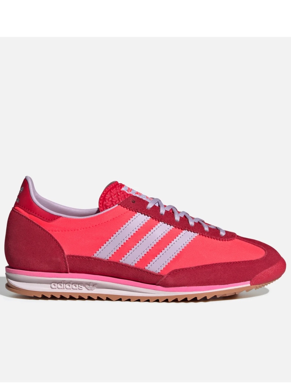 Adidas Women’s 8.5 SL 72 OG JH7392 Solar Red/Ice Lavender/Better Scarlet Sneaker